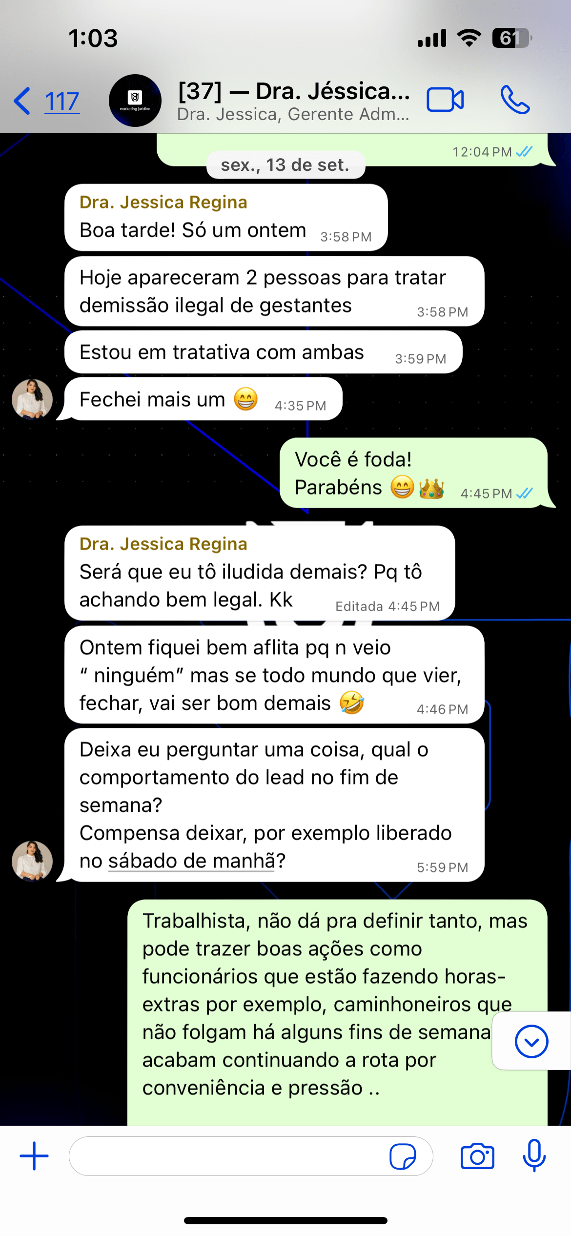 JESSICA - 2 º NO DIA 13.09