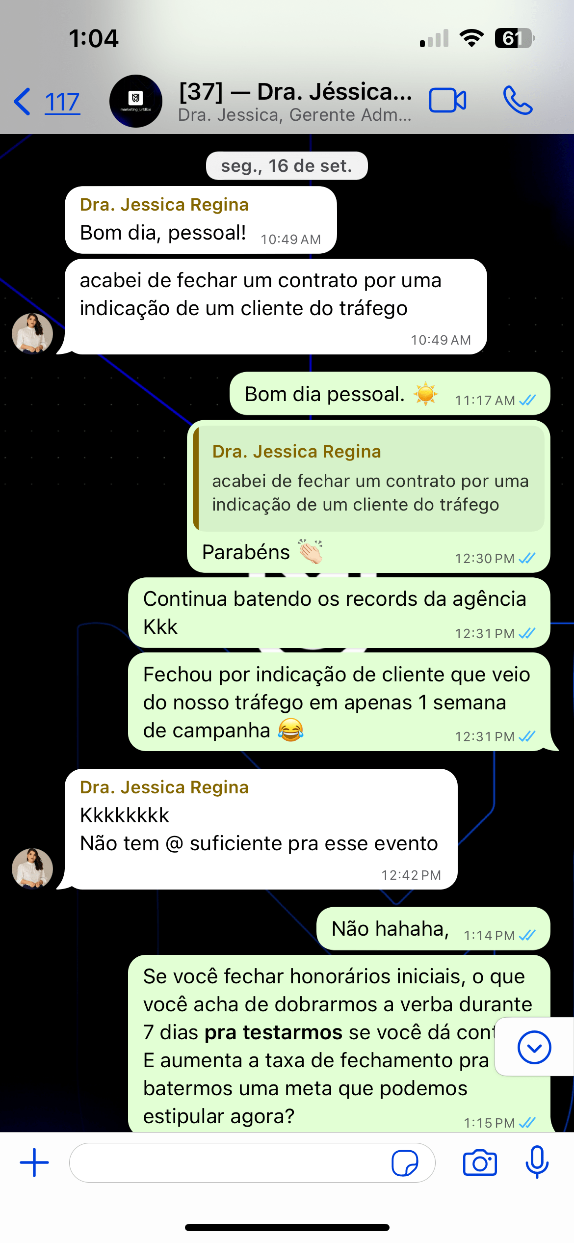 JESSICA - 3 º NO DIA 16.09